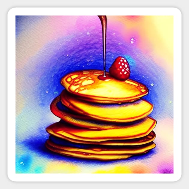 Pancakes - Yum! Sticker by ArtistsQuest